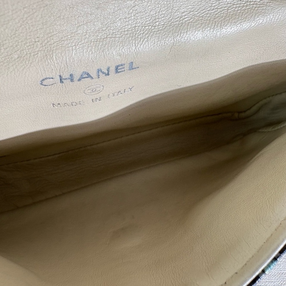SOLD - CHANEL Multicolor Python Mini Flap Bag SHW - Picture 13 of 16